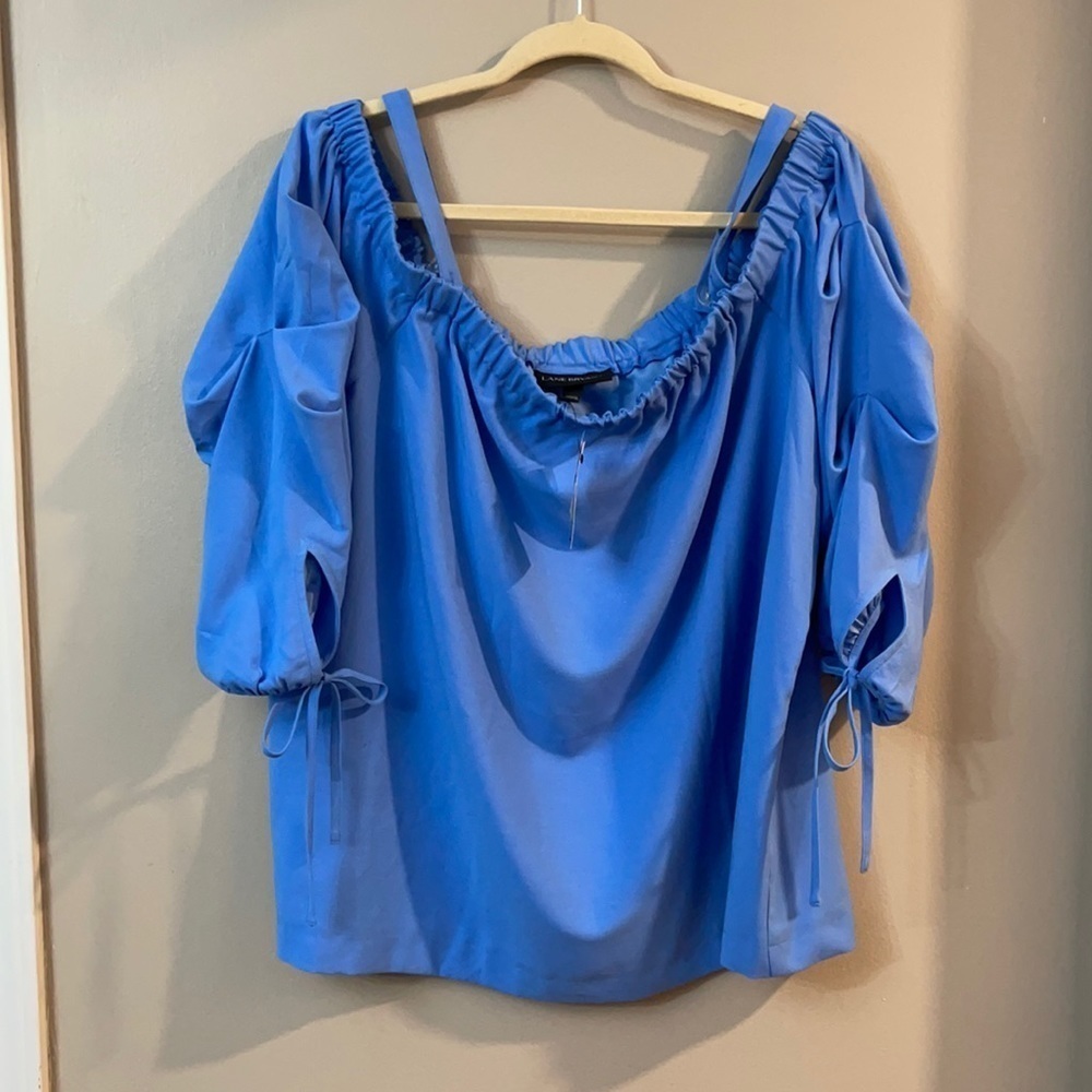 NWT Lane Bryant Blue Off Shoulder Top
